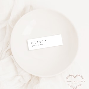 Editable Wedding Place Cards Template – Meal & Dietary Options – Printable Table Name Cards – Instant Download via Templett