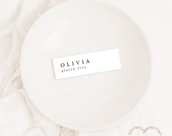 Place Card with Dietary Requirements Template - Wedding Place Cards, Table Place Cards, Place Card Template, Wedding Place Cards Template