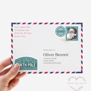 Letter From Santa, Personalized Letter from Santa, Santa Templates, Santa Letters - Personalized & Customized Letter, Printable Santa Letter