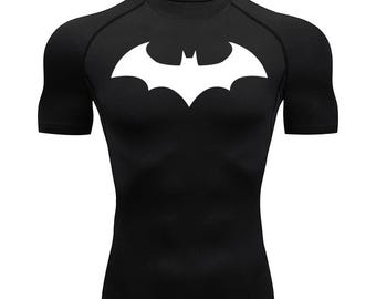 Bat Short Sleeve Batmn Compression Shirt