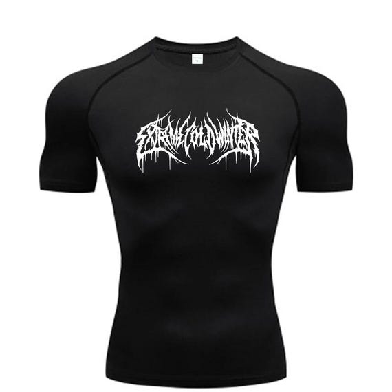 Minimal Goth Short Sleeve Invincible Compression Shirt - Etsy