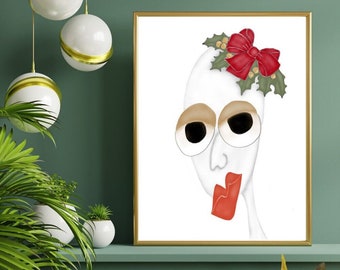 MirayArtSpace - Christmas Theme Portrait Digital Wall Art