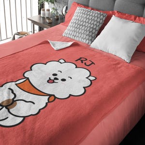 BT2I Blanket | Cute Kpop B.T.S Jin Suga Yoongi Jhope Namjoon Rm Jimin Taehyung Jungkook Jk Blanket Bedding Home Decor Merch Birthday Gifts