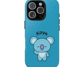 Cute Kpop Bangtan Army Namjoon RM BT2I-Inspired Tough Phone Case Mobile Back Cover Compatible with iPhone, Galaxy and Pixel Model Fan Merch