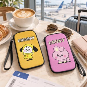 BT2I Passport Wallet | Kpop Jin Suga Yoongi Jhope Namjoon Rm Jimin Taehyung V Jungkook Jk Passport Cover Wallet Travel Accessory Army Merch