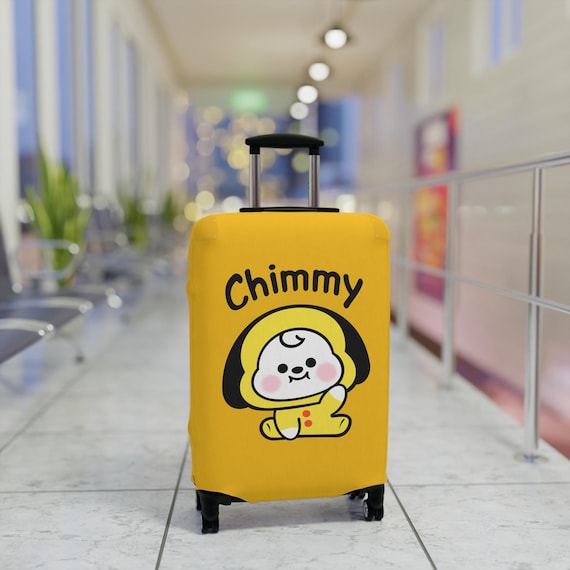 Cute BT2I Luggage Cover | Kpop Army Jin Suga Yoongi Jhope Namjoon