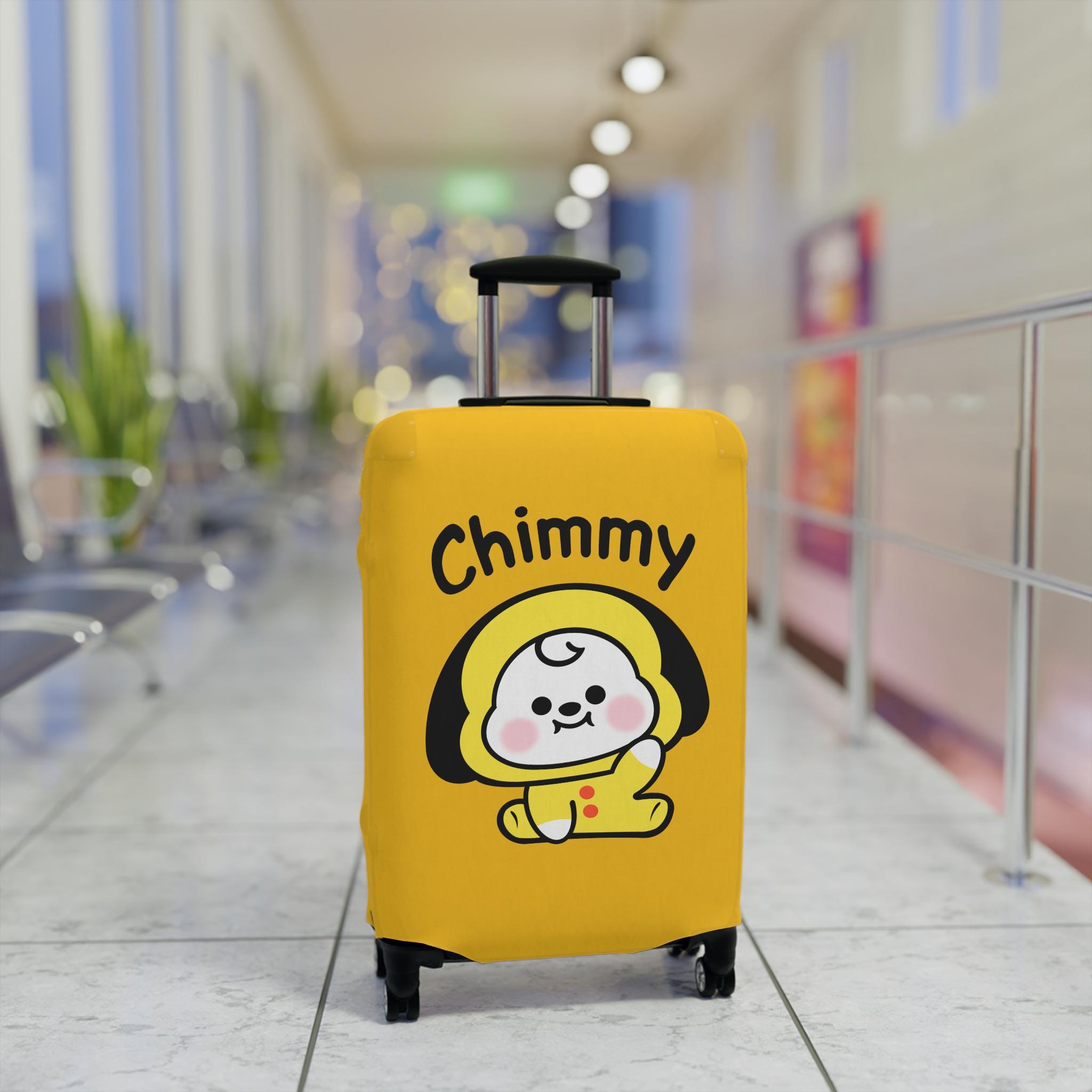 Cute BT2I Luggage Cover | Kpop Army Jin Suga Yoongi Jhope Namjoon