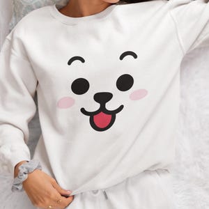 Cute K-pop BT2I Bangtan Army Jin Suga Yoongi Jhope Namjoon Rm Jimin Taehyung V Jungkook Jk Crewneck Sweatshirt sweater merch birthday gifts