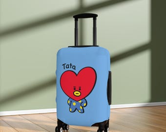 Cute BT2I Luggage Cover | Kpop Army Jin Suga Yoongi Jhope Namjoon