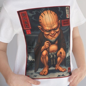Black Myth Wukong, Elder Jinchi, Unisex Tee Shirt, Game Fan Apparel, Short Sleeve Jersey Top, Fantasy Character Design