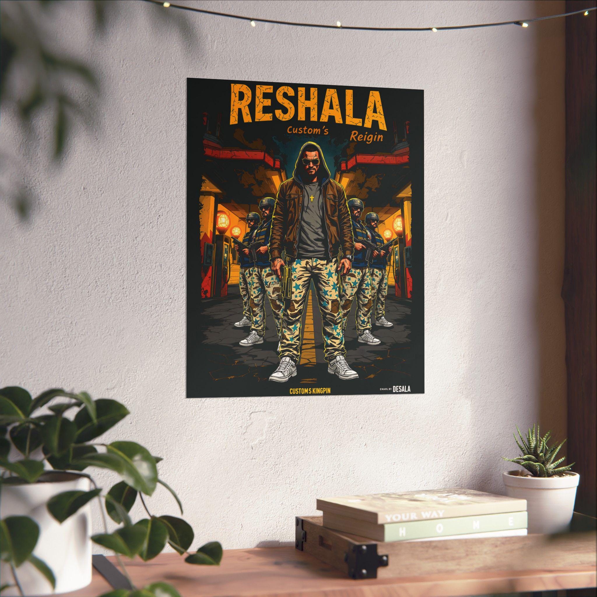 Reshala Customs Kingpin Poster, Escape From Tarkov Boss Art Print