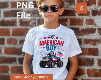 All American Boy PNG, 4th of July png, Independence Day png, Patriotic png, America png, Sublimation Design, USA png, Kids Patriotic png