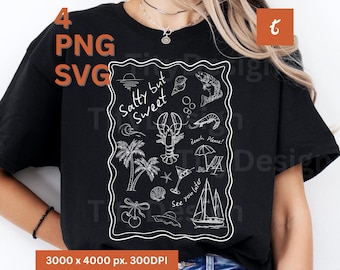 Salty but Sweet png、ビーチバイブス、バケーションシャツ、ビーチシャツ、サマーシャツ、サマーバイブス、オーシャンバイブスシャツ、トレンディな夏、彼女へのギフト