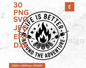 Camping svg, Camper Bundle svg, Adventure svg, Campfire svg, Summer svg, svg Files for Cricut, Travel svg, Happy Camper svg, Camping shirt