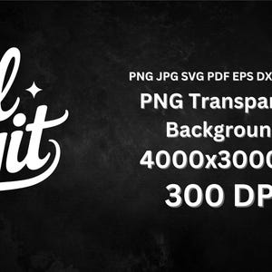 Black background with white “Well Sheeyit” script and sparkles, text describing PNG transparent background 4000x3000px, 300 DPI.