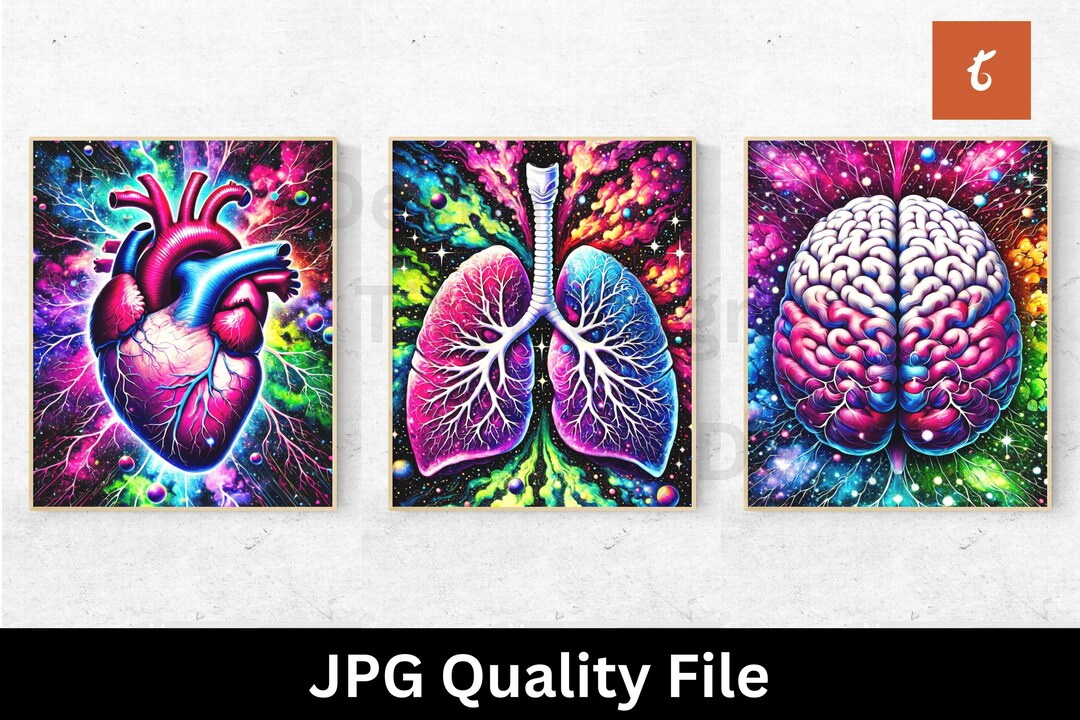 Doctor Office Decor Medical Art - Watercolor Anatomy Art - Anatomical ...