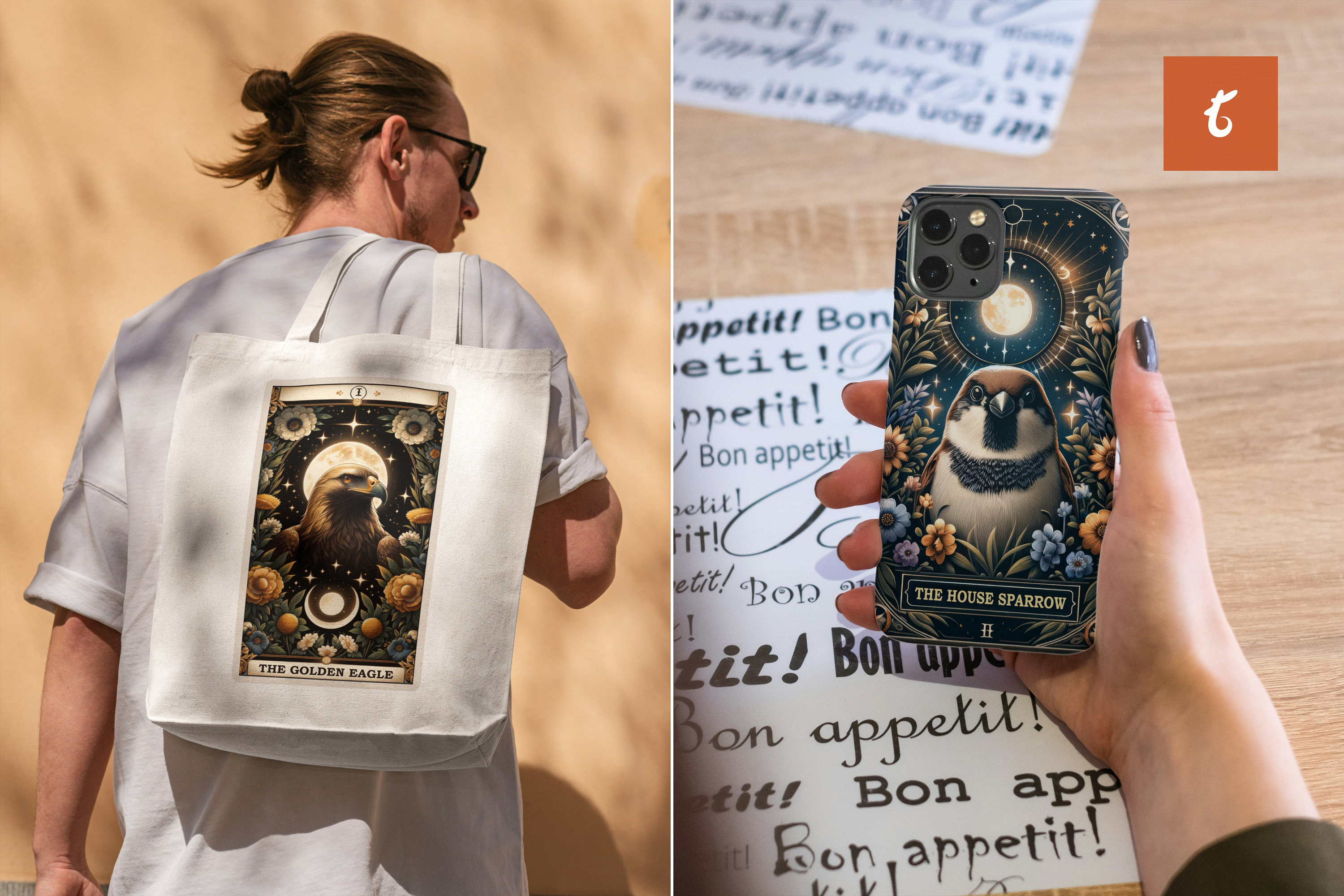 A tarot card featuring a bird, symbolizing freedom and spiritual messages