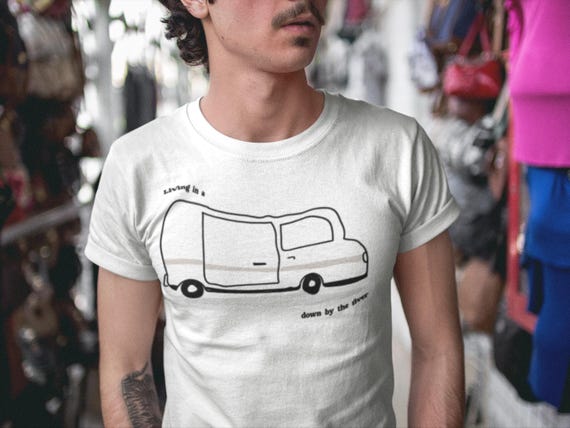 Vintage Van Camping Living In A Van Down By The River Tshirt Vintage Van Camping Living In A Van Down By The River Tshirt