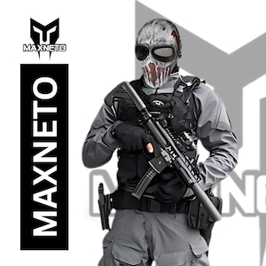 Airsoft Mask : BB Paintball Full Face Mask Fiberglass