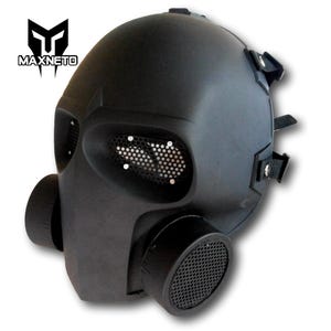 Airsoft Mask : BB Paintball Full Face Mask Fiberglass (Model Gas mask)