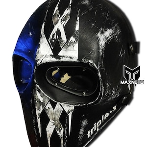 Triple-x Airsoft Mask : BB Paintball Full Face Mask Fiberglass