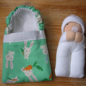 Patrón de costura para cuna y muñeca bebé, regalo para recién nacido (patrón PDF)