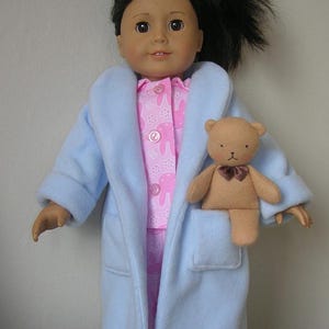 18 Inch Doll Pyjamas Sewing Pattern: Nightie, Robe, Teddy (PDF Pattern)