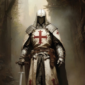 The Crusader Printable, Downloadable, Wall Art, Poster, Art, Large Size ...