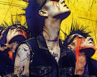 PUNK LIFE 4505x6000 Pixels Downloadable Punk Art 3:4 Ratio - Etsy