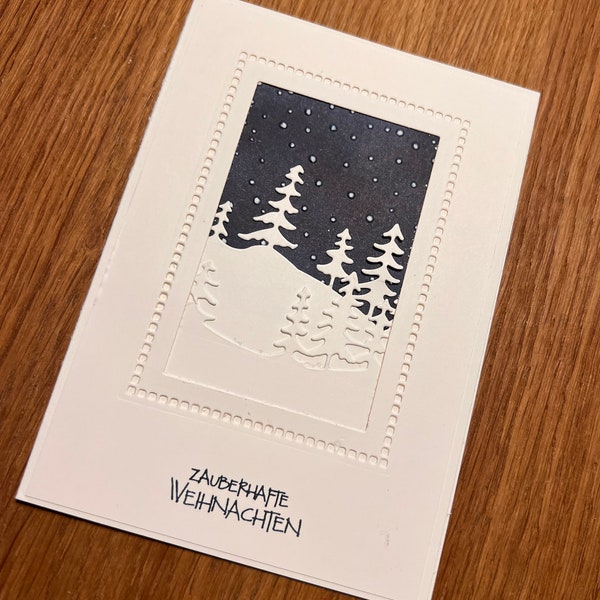 Weihnachtskarte Hygge Stampin up Charlie und Paulchen handgemacht