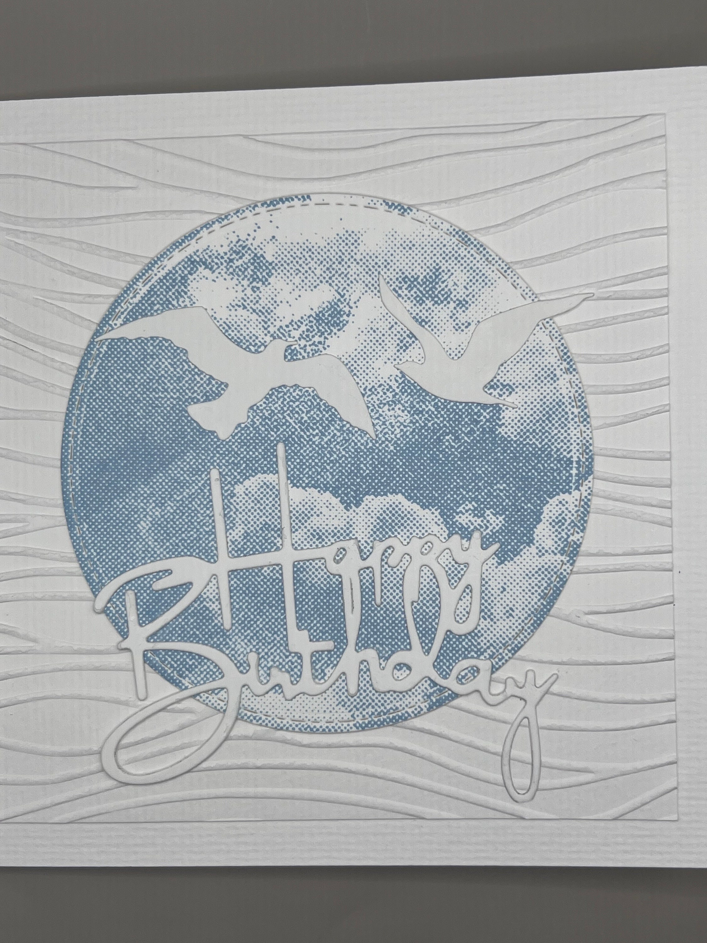 White Cotton Cards Geburtstagskarte - Handgemacht, 16x16 Cm, Blanko Innen