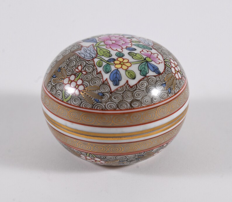 Vintage Herend Jewelry Box I Rare Decor cu I Herend Porcelain