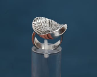 Vintage Relo Sterling Silver Ring | Brutalist Design | 1960s-1970s Pforzheim | Mid-Century Modern Statement Jewelry | Handmade