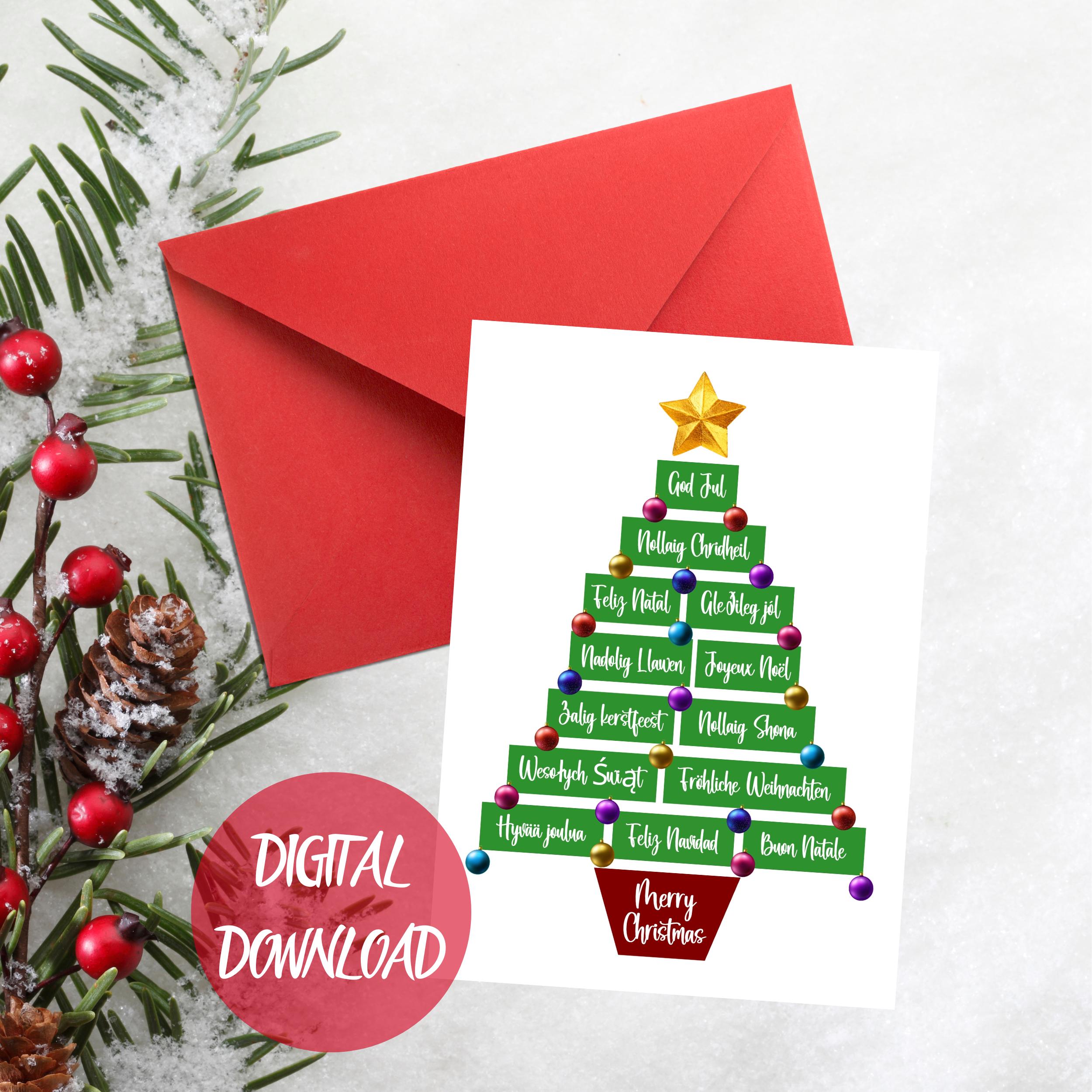 Biglietto di auguri di Natale speciale per figlia/nipote