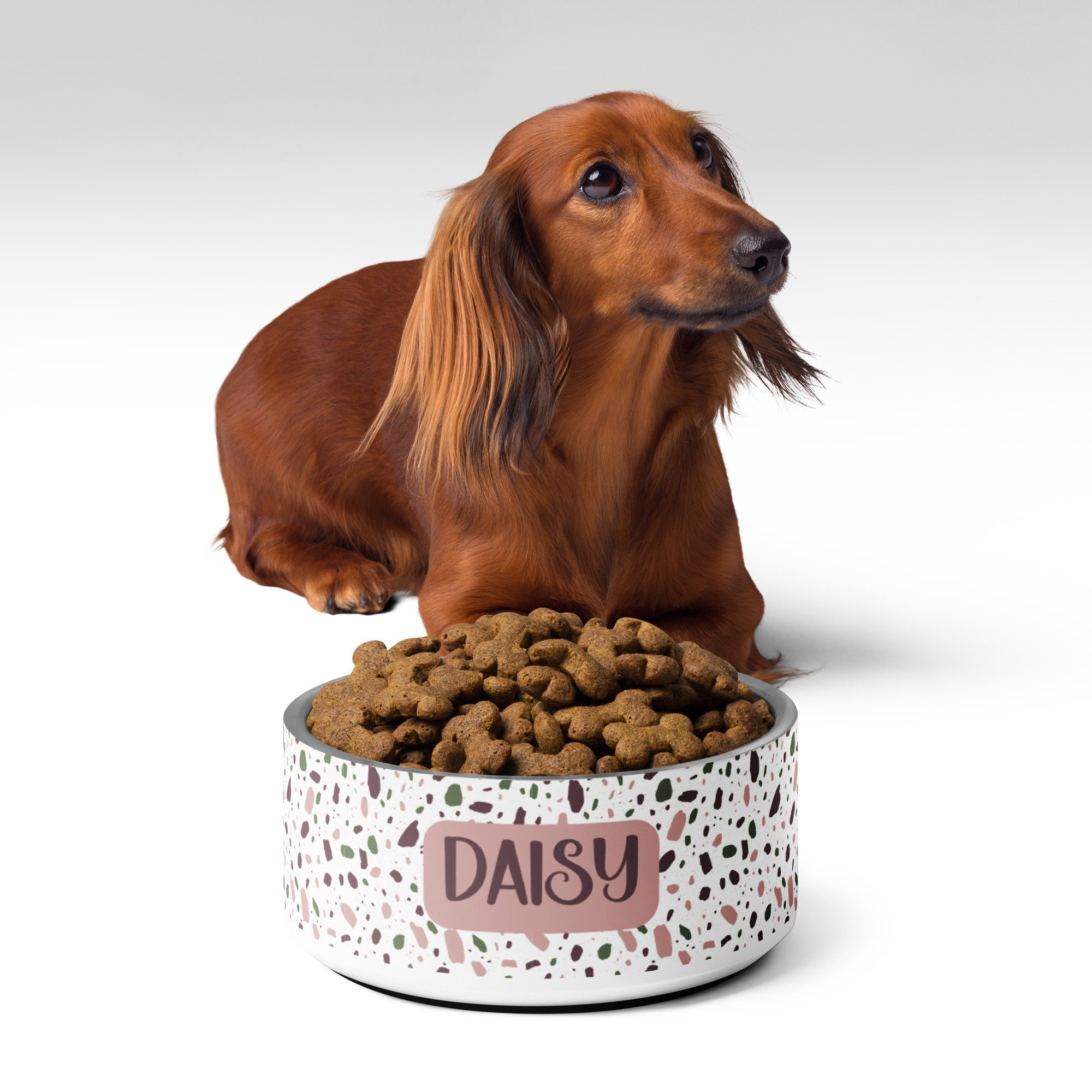 Covered pet 2024 food bowl