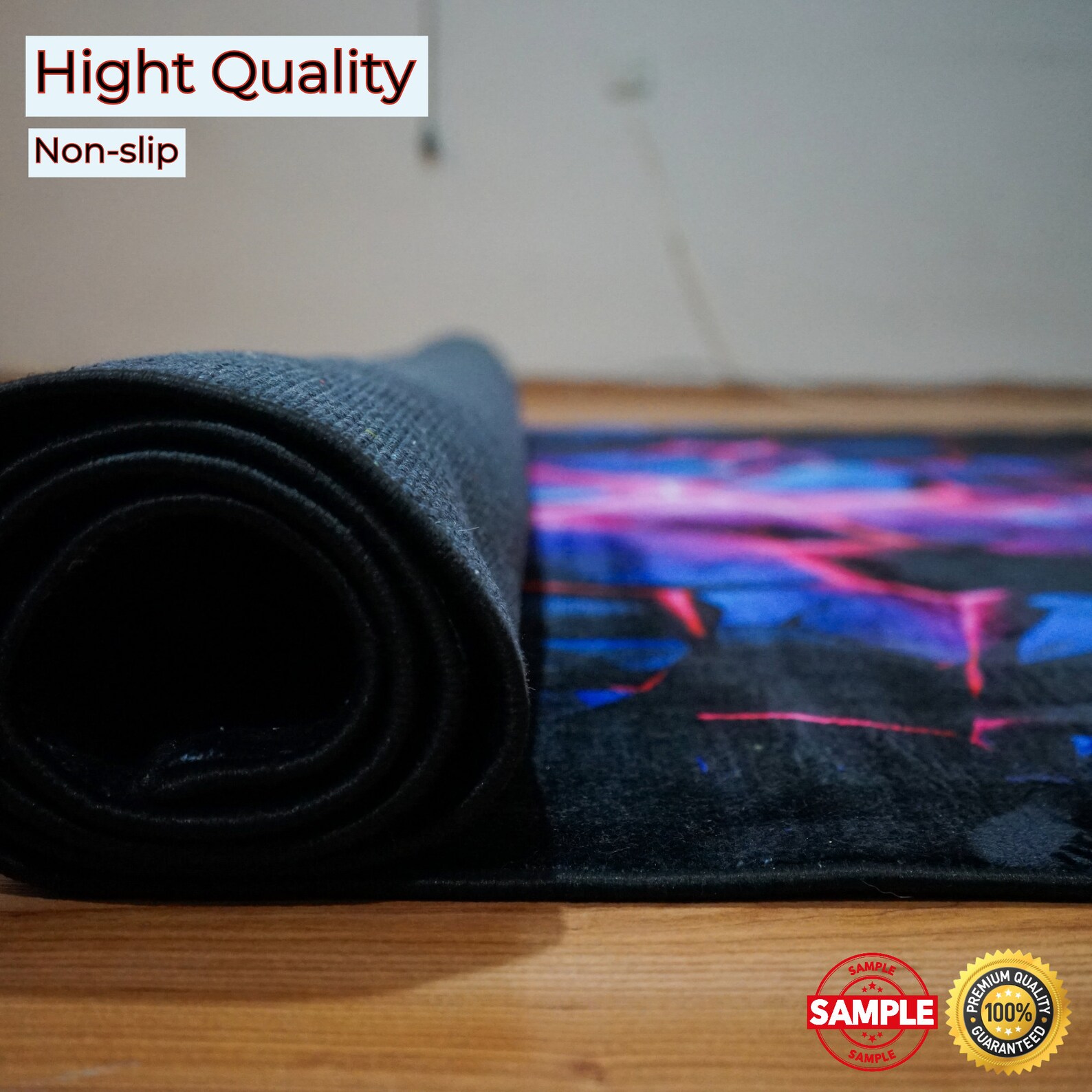 Neon Gaming Rug Brighten up Your Space in Style Gamer's Dream Neon Rug ...