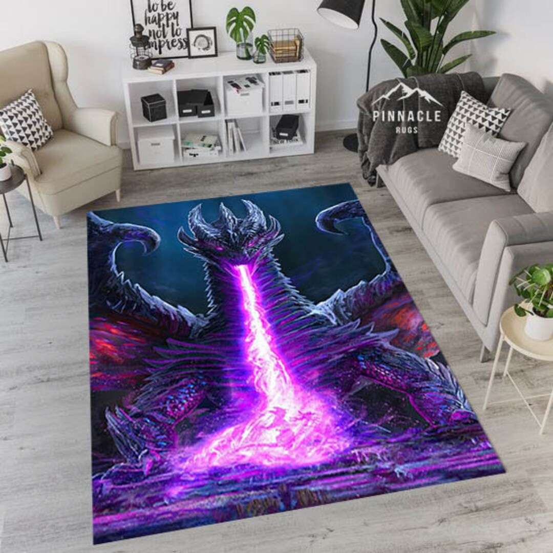 Dragon Rugs Dragon Pattern Rugs Japanese Rug Modern Rugs Etsy