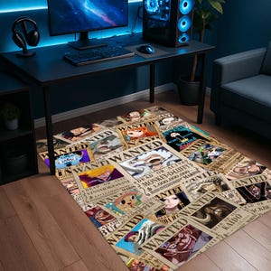 Anime Character Rug – Iconic Manga Style Floor Mat for Otaku Rooms, Gamer Setups, Cosplay Spaces & Japanese Anime Decor Fans