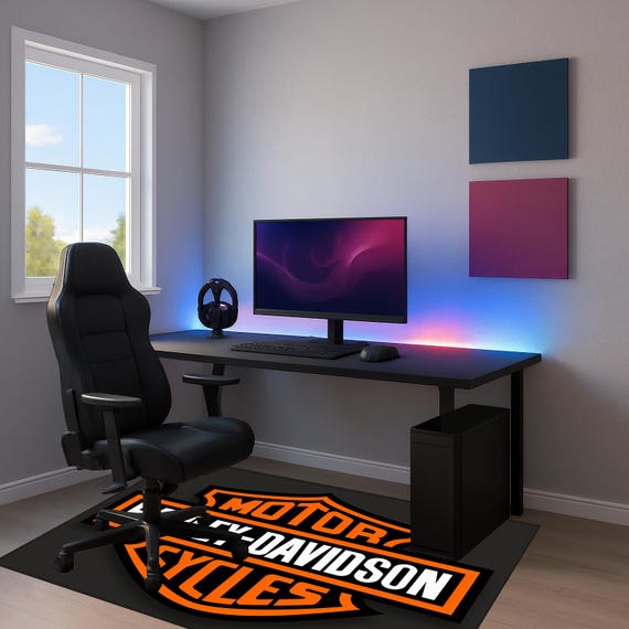 ハーレーダビッドソンラグ：このヴィンテージの魅力であなたの家の