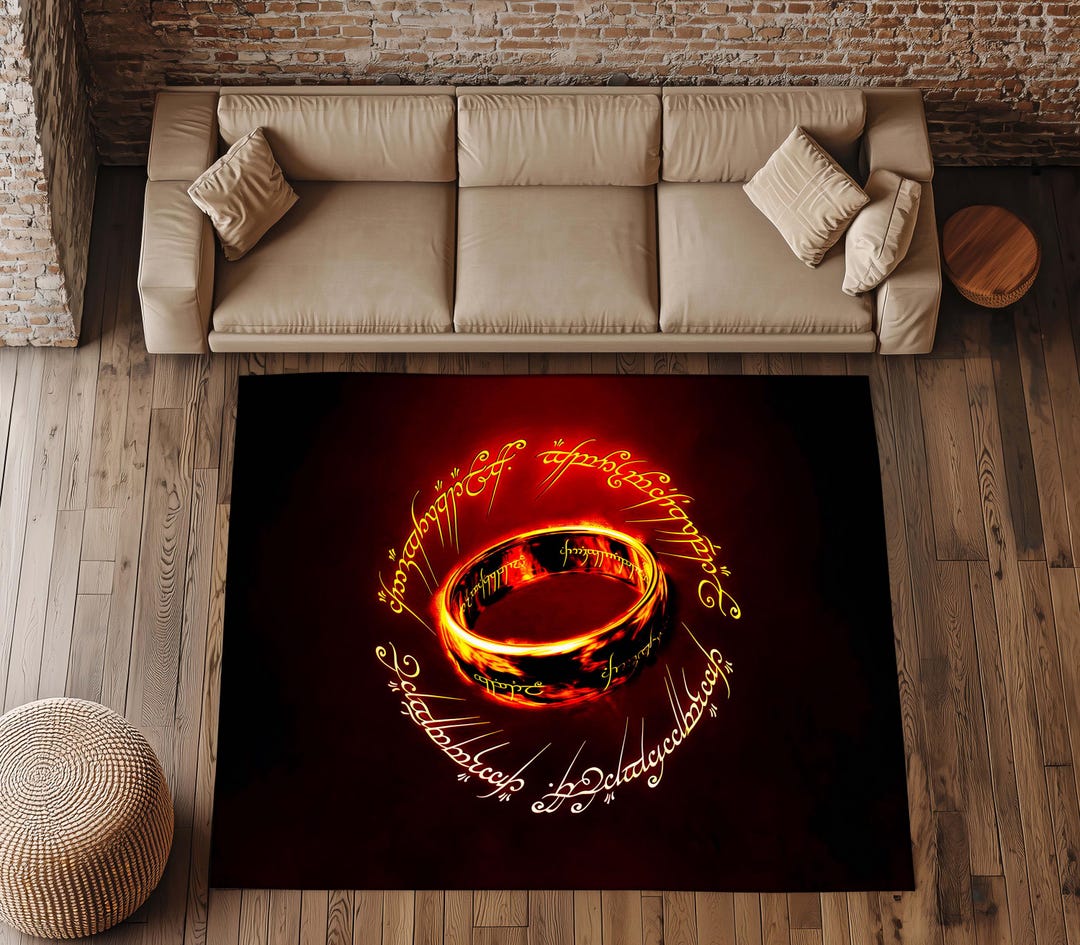 Lord of the Rings Themed Rug – Middle Earth Map Inspired Carpet ...