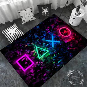 Retro Gamer Rug - Perfect Gaming Decor for Your Setup - Level up Your ...