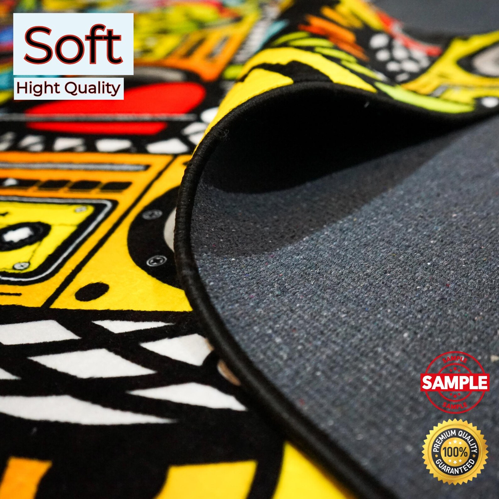 Game On! Fun Retro Gaming Rug - Quirky Video Game Themed Area Rug ...