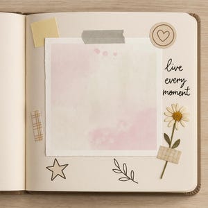 Fonds texturés pastel - Pack de 5 JPG doux & artistiques | Journaling digital, scrapbooking et créations visuelles