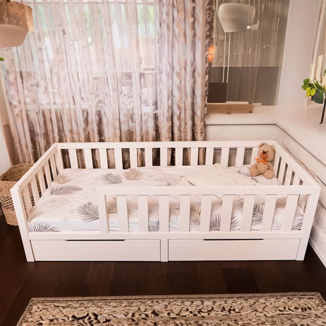 Toddler Bed With Slats Platform Bed Kinderbett Mit Etsy