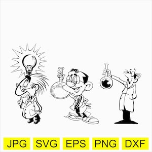 Wissenschaft Clipart. Wissenschaft svg Professor Clipart. Vektor Wissenschaft. lustige Professoren. lustige Wissenschaft. svg eps png jpg dxf sofortiger download