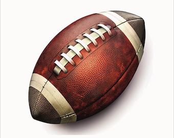 American football ball on a transparent background. American football ball PNG.  Transparent ball. Beautiful stylish ball. PNG file 300 dpi