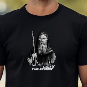 Rule Maker: St. Benedict Catholic Mens Tshirt, Catholic Shirt, Catholic Tee, Catholic Gift, Catholic Dad Gift, Catholic Mens Gift, Saint Tee