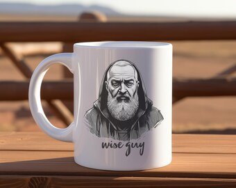 St. Padre Pio Mug: Catholic Saint Gift, Wise Guy Mug