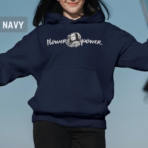 Flower Power: St. Therese of Lisieux Catholic Teen Hoodie, Catholic Saint Hoodie, Catholic Apparel, Catholic Teen Gift, Catholic Gift