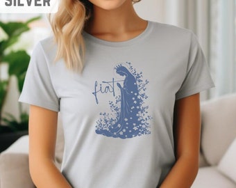 Camiseta Fiat Santísima Madre María: Ropa católica para mujer